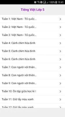 Tieng Viet Lop 5 android App screenshot 2